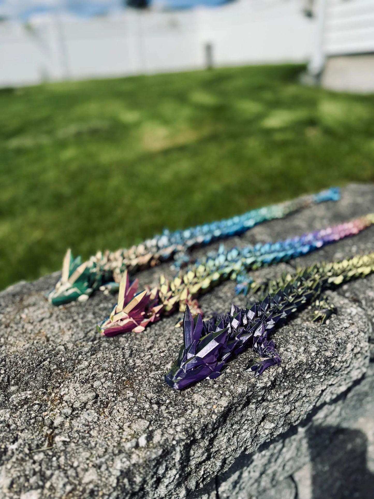 Crystal Dragon – Articulated Flexi Dragon Fidget Toy | 3D‑Printed Desk Pet & Gift | Licensed Cinderwing3D Model 3rd Prints