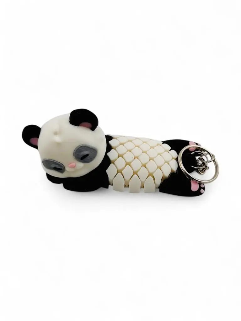 Amanda the Panda Keychain β Flexible Multicolor Panda Fidget Toy, Cute Animal Accessory for Keys, Backpacks, Gifts, Stocking Stuffers - ADHD 3rd Prints