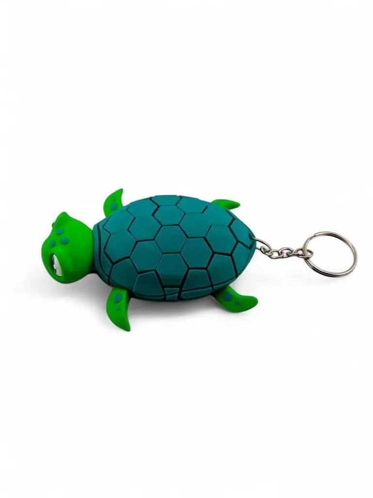 Myrtle the Turtle Keychain – Flexible Sea Turtle Fidget Toy - Cute Ocean Animal Zipper Pull & Gift for Kids, Backpacks, or Key Rings - ADHD - 3rd Prints