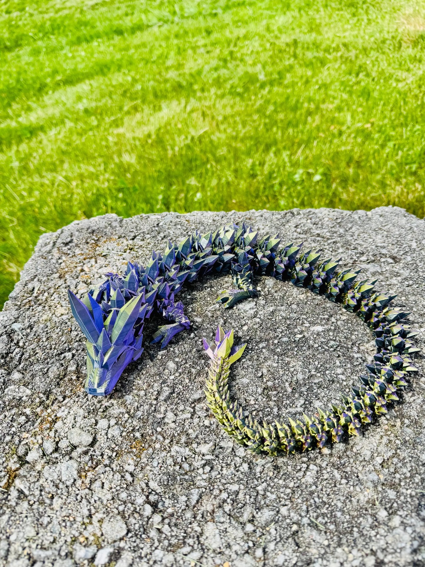Crystal Dragon – Articulated Flexi Dragon Fidget Toy | 3D‑Printed Desk Pet & Gift | Licensed Cinderwing3D Model 3rd Prints