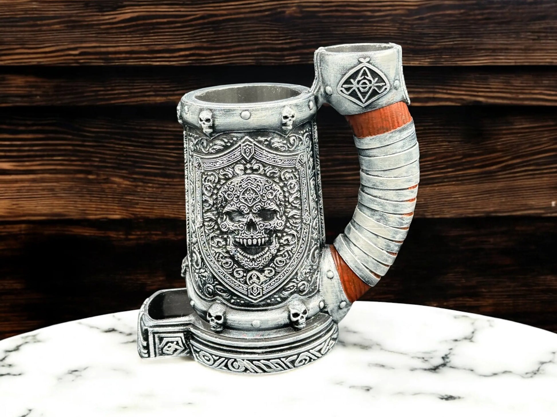 Vampiric Resistance Dice Tower with 12oz Can Holder – Gothic DnD Accessory, Dark Fantasy Tabletop Roller, Halloween Gamer Gift 3rd Prints