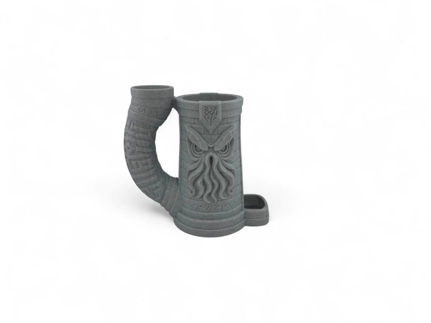 Cthulhu Dice Tower with Drink Holder – DnD Dice Roller & 12oz Can Cozy – Gothic Lovecraftian Tabletop Gaming Gift for Dungeon Master - 3rd Prints