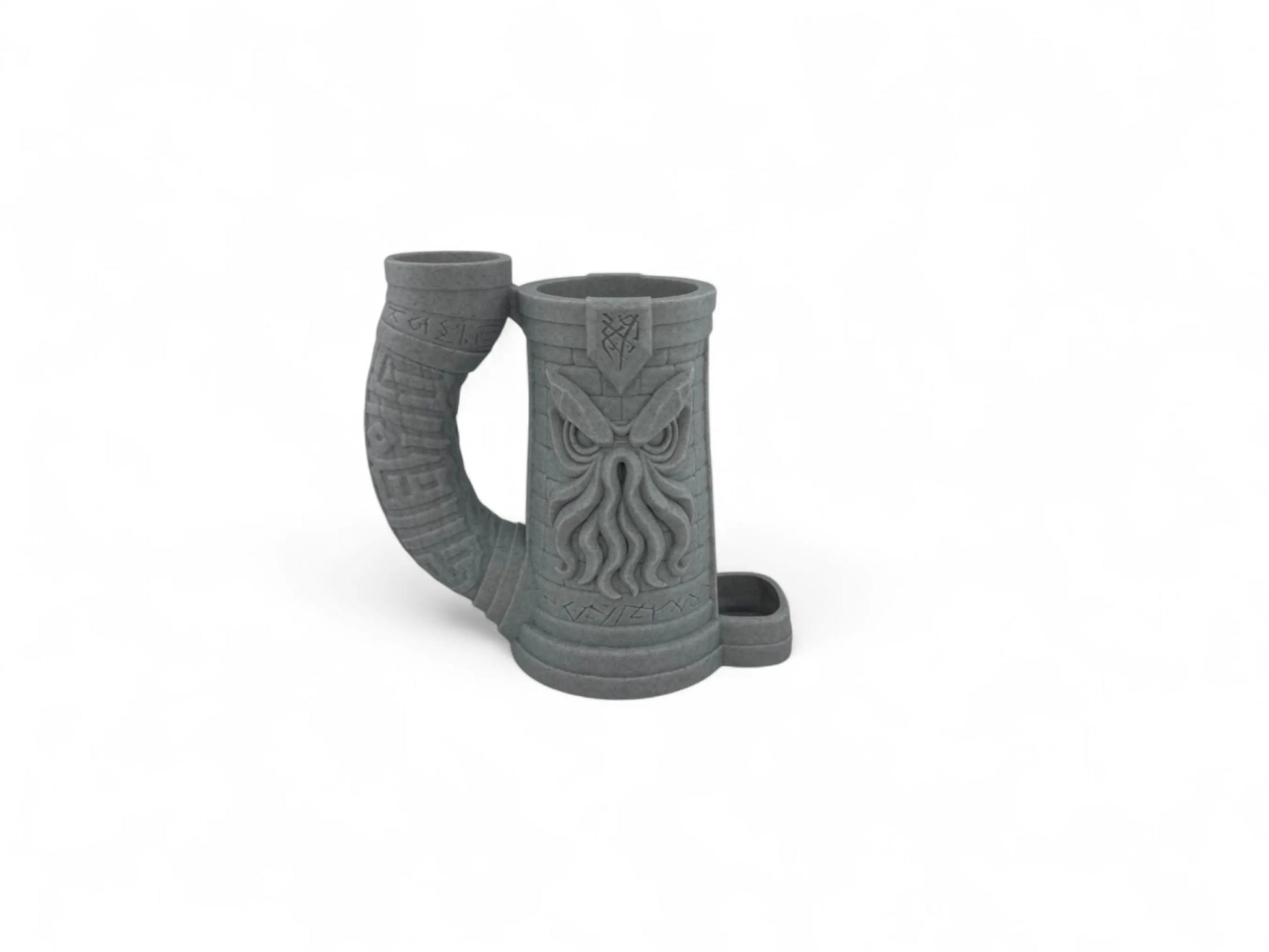 Cthulhu Dice Tower with Drink Holder – DnD Dice Roller & 12oz Can Cozy – Gothic Lovecraftian Tabletop Gaming Gift for Dungeon Master - 3rd Prints