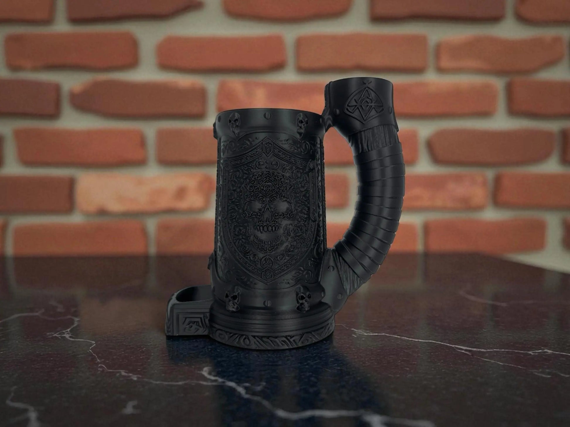 Vampiric Resistance Dice Tower with 12oz Can Holder – Gothic DnD Accessory, Dark Fantasy Tabletop Roller, Halloween Gamer Gift - 3rd Prints
