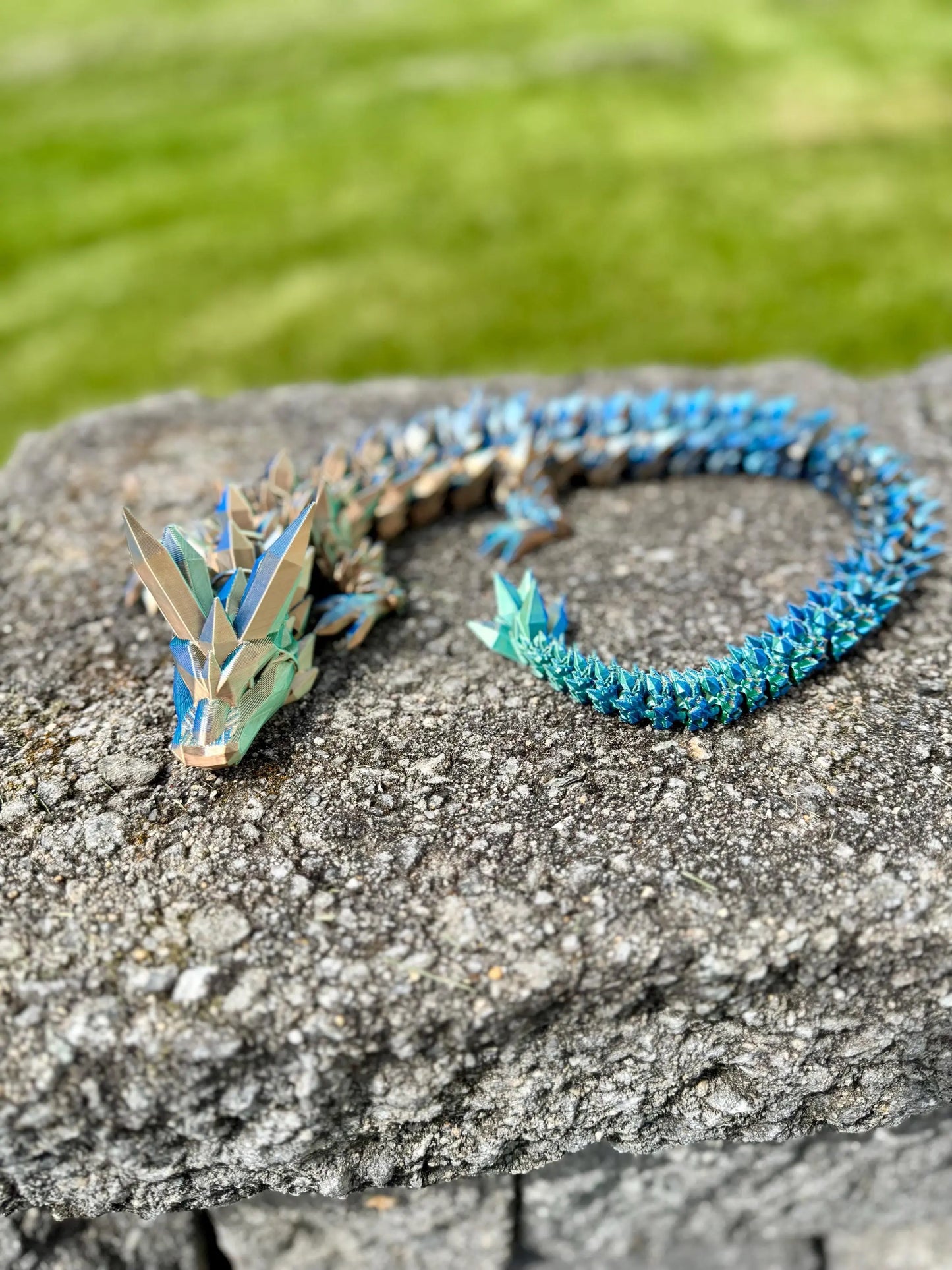 Crystal Dragon – Articulated Flexi Dragon Fidget Toy | 3D‑Printed Desk Pet & Gift | Licensed Cinderwing3D Model 3rd Prints