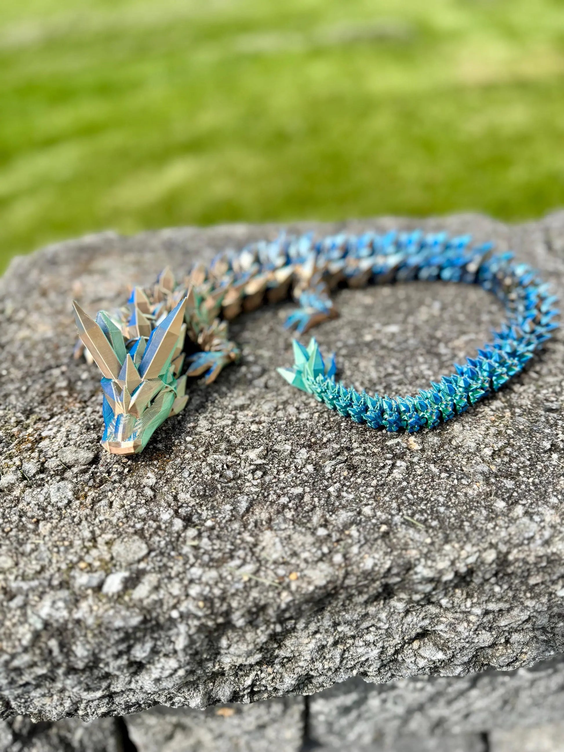 Crystal Dragon – Articulated Flexi Dragon Fidget Toy | 3D‑Printed Desk Pet & Gift | Licensed Cinderwing3D Model 3rd Prints