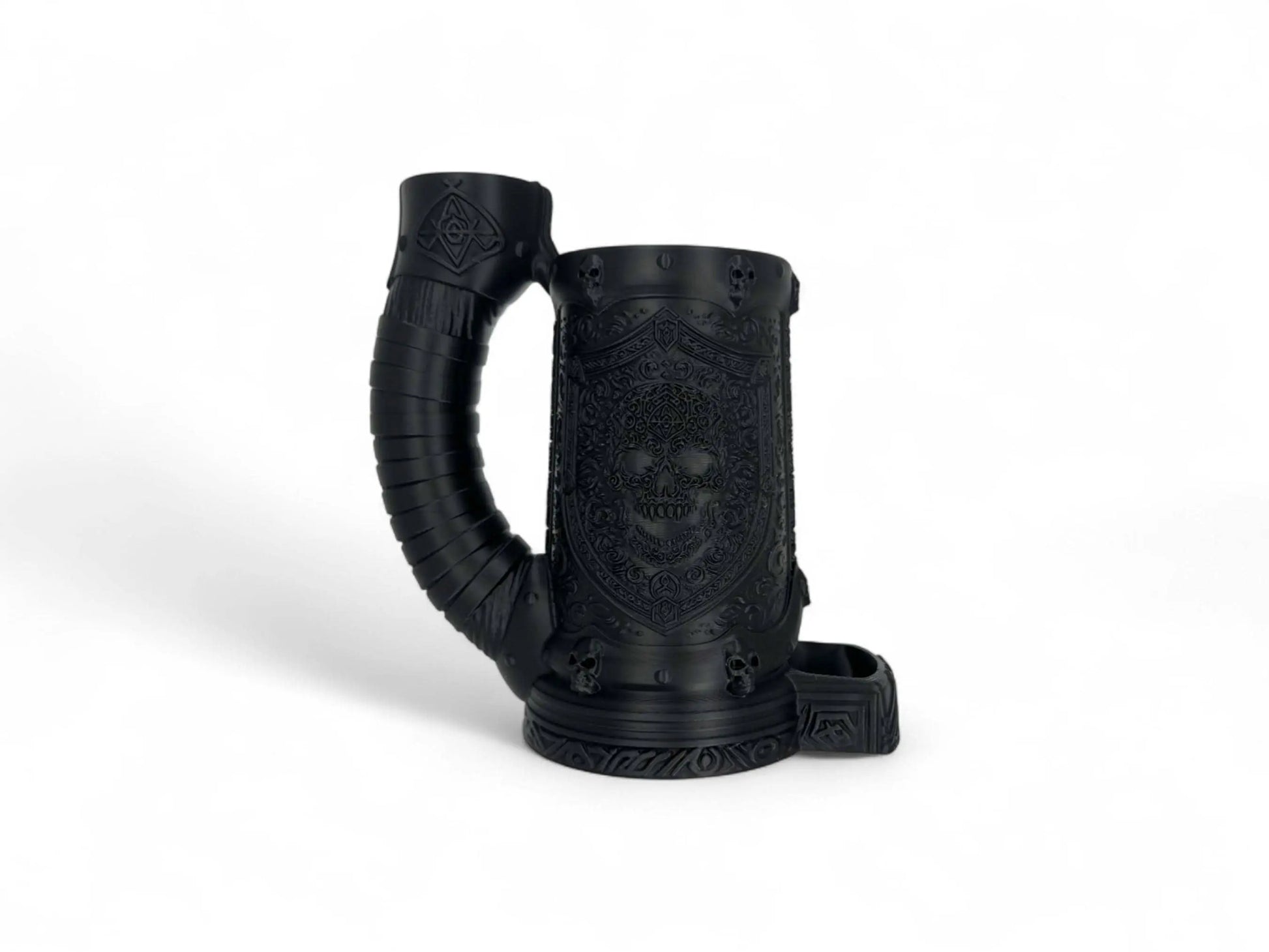 Vampiric Resistance Dice Tower with 12oz Can Holder – Gothic DnD Accessory, Dark Fantasy Tabletop Roller, Halloween Gamer Gift - 3rd Prints