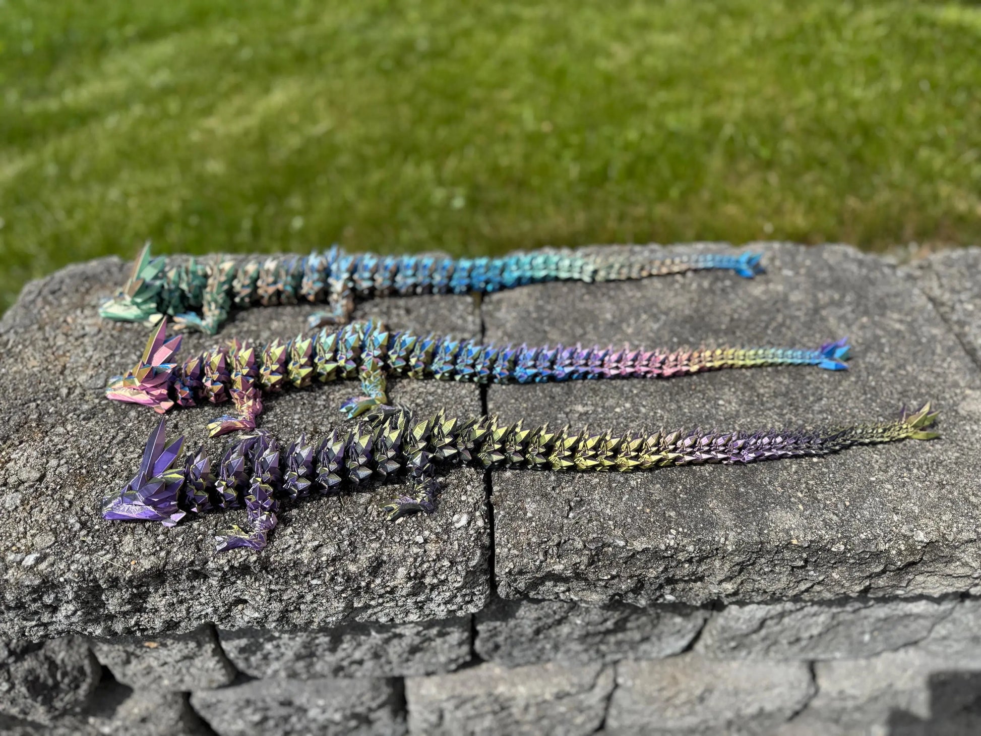 Crystal Dragon – Articulated Flexi Dragon Fidget Toy | 3D‑Printed Desk Pet & Gift | Licensed Cinderwing3D Model 3rd Prints