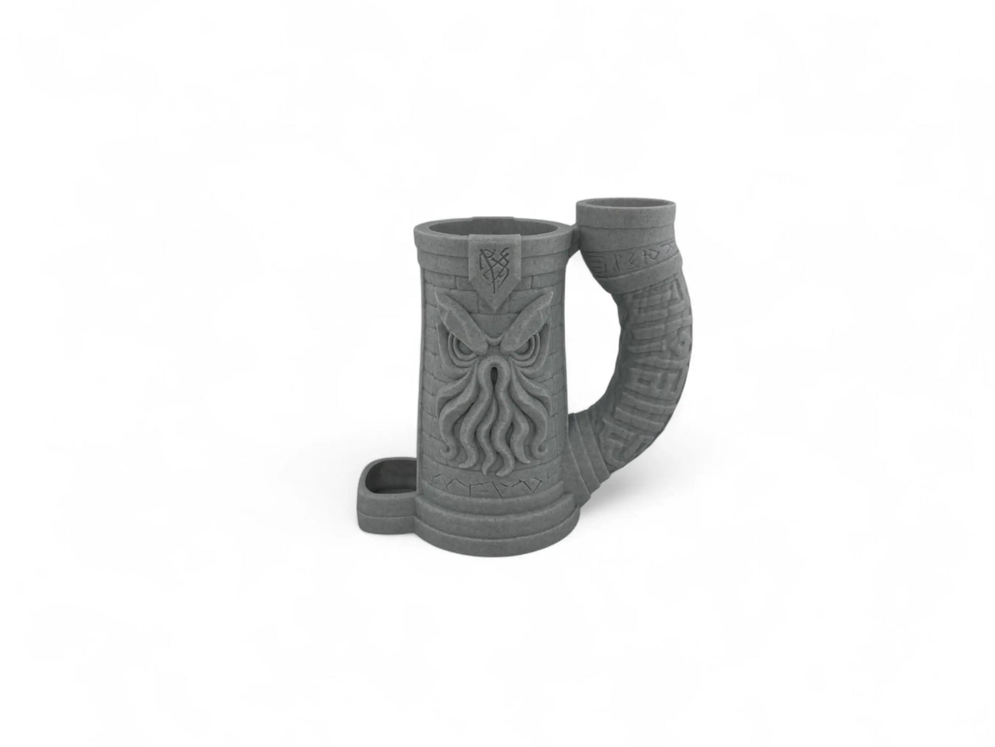 Cthulhu Dice Tower with Drink Holder – DnD Dice Roller & 12oz Can Cozy – Gothic Lovecraftian Tabletop Gaming Gift for Dungeon Master - 3rd Prints
