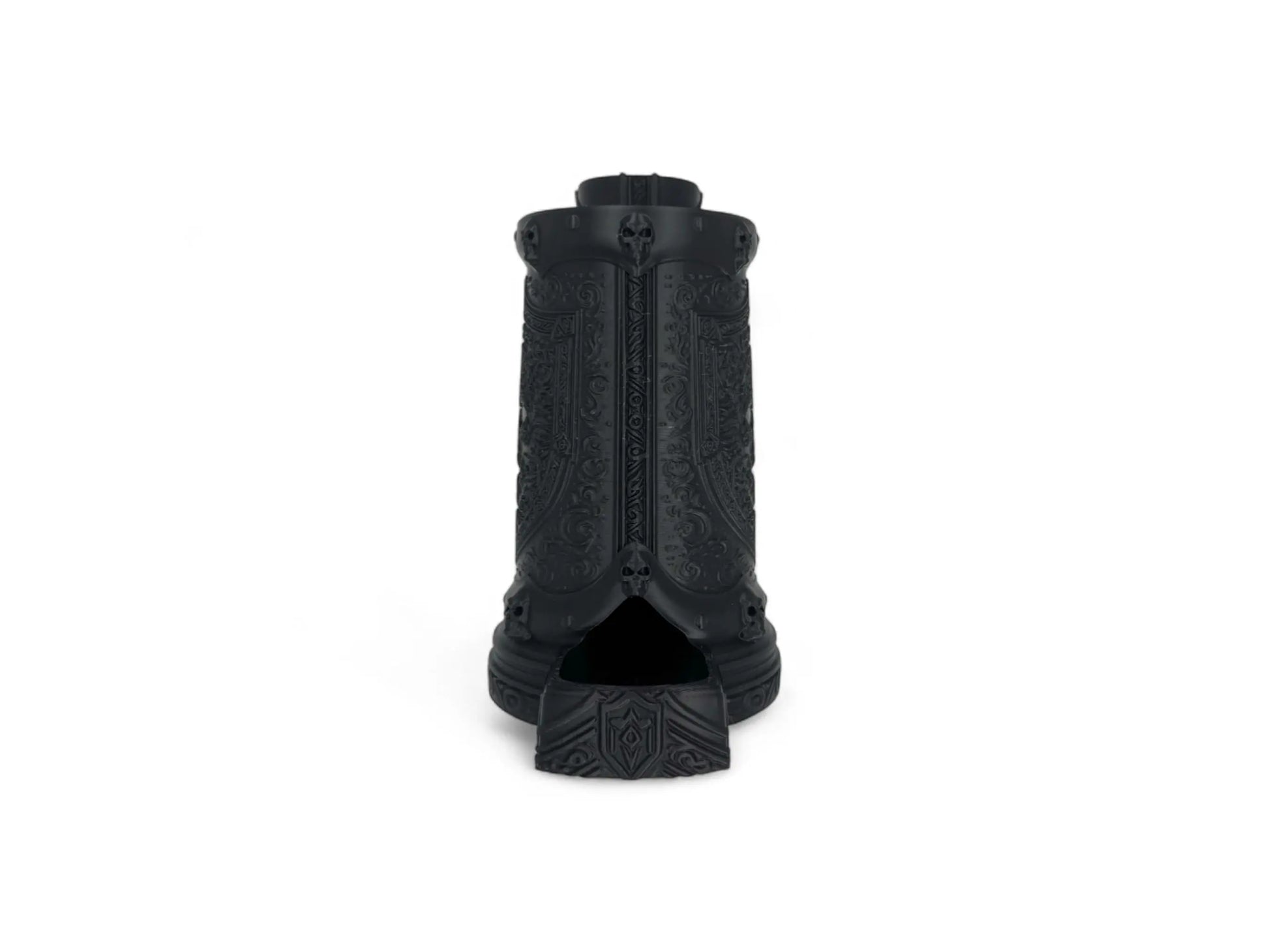 Vampiric Resistance Dice Tower with 12oz Can Holder – Gothic DnD Accessory, Dark Fantasy Tabletop Roller, Halloween Gamer Gift - 3rd Prints